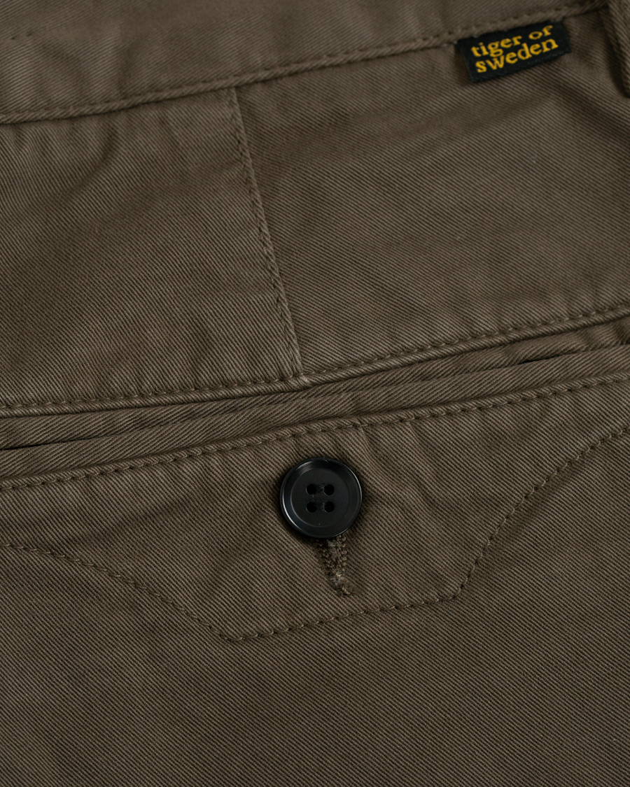 Tiger of Sweden Jeans River Stretch Pants Timber Brown hos Brown Pant Bukser Med Høyt Liv | MOS MOSH | Slim fit bukser