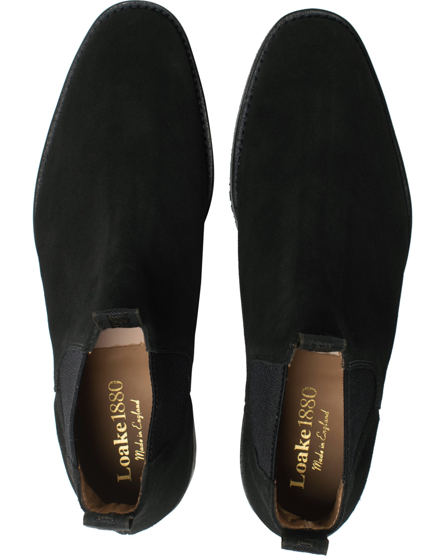 Herre | Loake 1880 Chatsworth Chelsea Boot Black Suede | Loake 1880 | Chatsworth Chelsea Boot Black Suede
