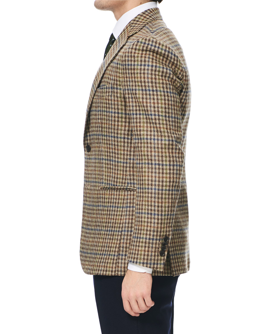 Herre | Dressjakker | Berg&Berg | Dan II Gun Club Check Wool Blazer Brown/Olive
