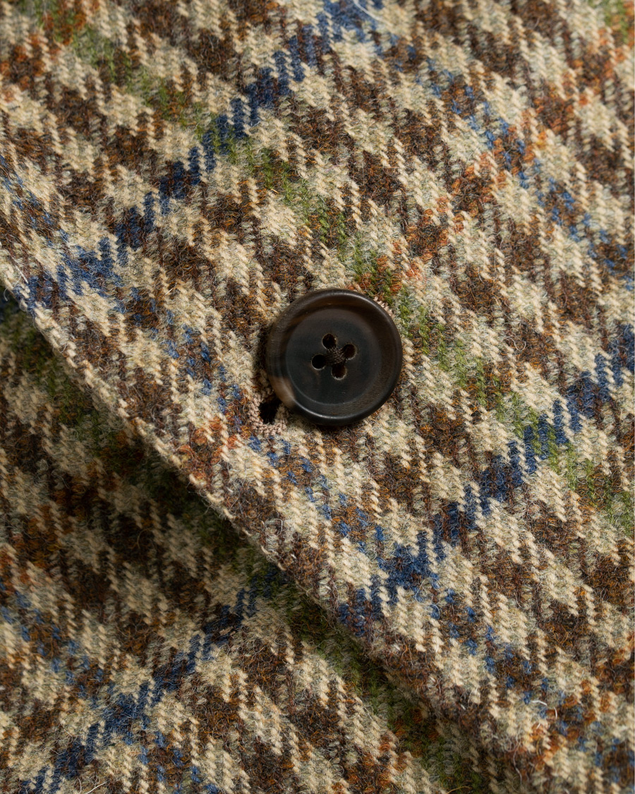 Herre | Dressjakker | Berg&Berg | Dan II Gun Club Check Wool Blazer Brown/Olive
