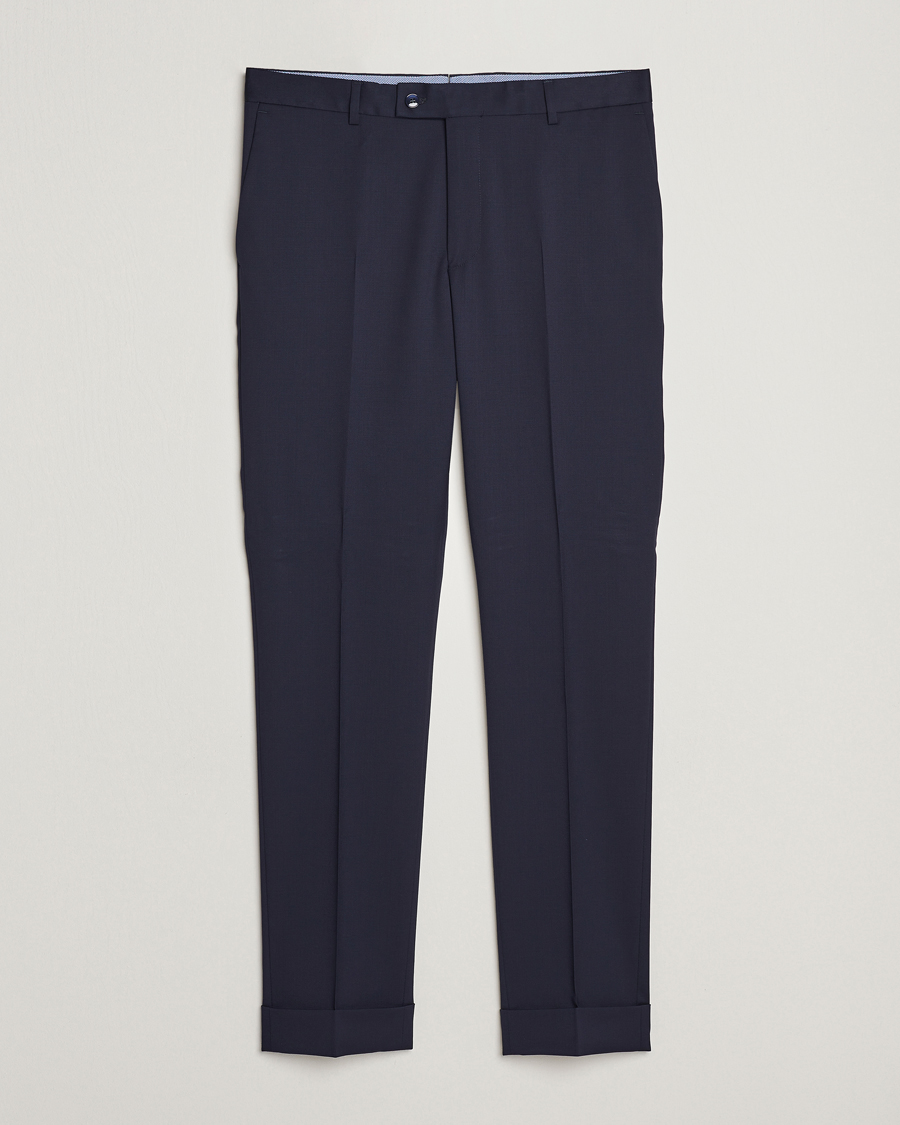 Herre | Bukser | Morris | Prestige Wool Suit Trousers Navy