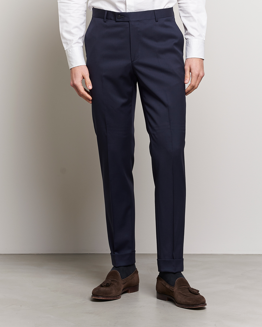 Herre | Dressbukser | Morris Heritage | Prestige Suit Trousers Navy