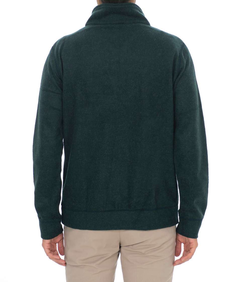 Herre | Gensere | A.P.C. | Half Zip Sweater Green