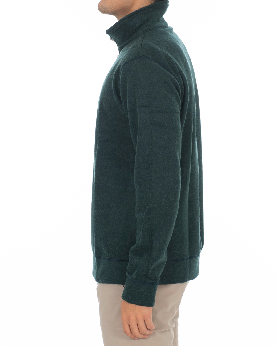 Herre | Gensere | A.P.C. | Half Zip Sweater Green