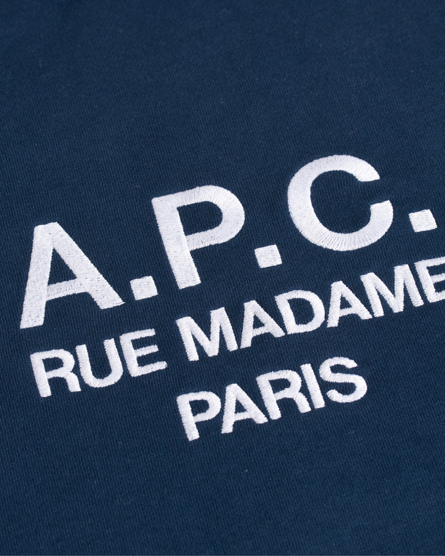 Herre | Gensere | A.P.C. | Rufus Soft Cotton Sweatshirt Marine