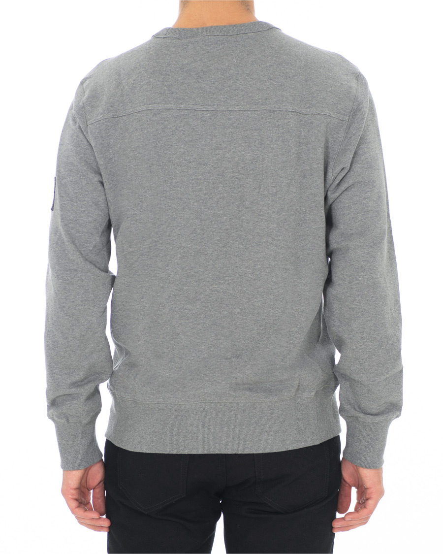 Herre | Gensere | Calvin Klein Jeans | Monogram Sleeve Badge Sweatshirt Mid Grey Heather