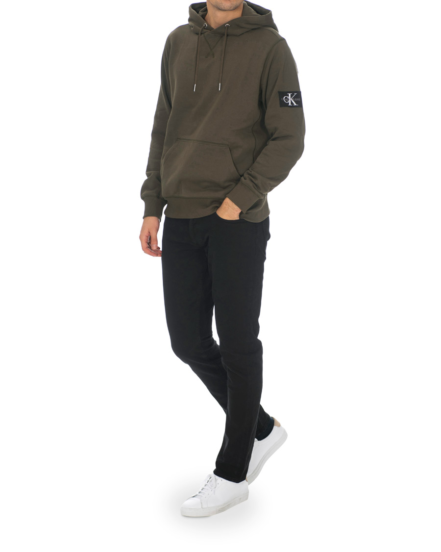 Herre | Gensere | Calvin Klein Jeans | Monogram Sleeve Badge Hoodie Deep Depths