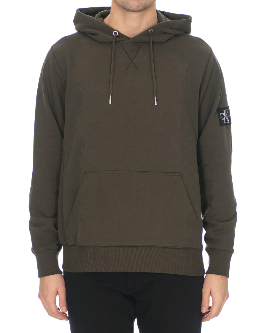 Herre | Gensere | Calvin Klein Jeans | Monogram Sleeve Badge Hoodie Deep Depths