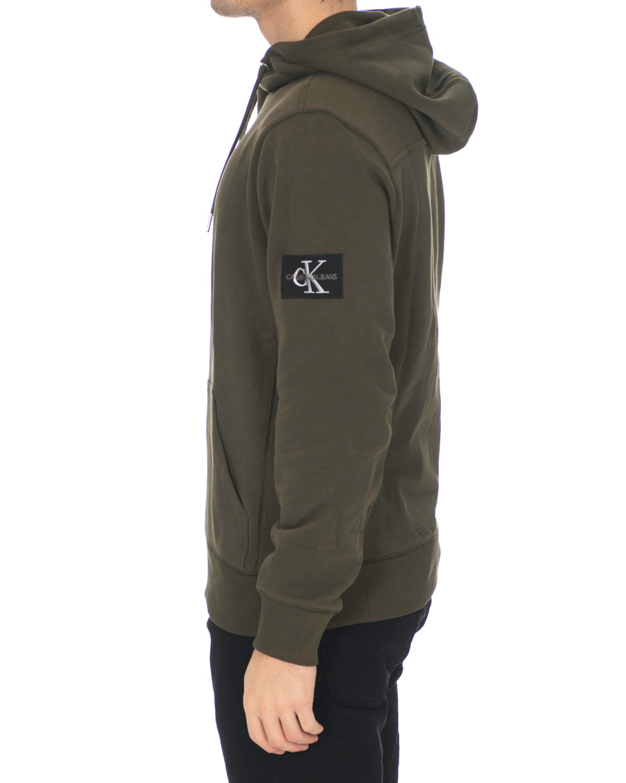 Herre | Gensere | Calvin Klein Jeans | Monogram Sleeve Badge Hoodie Deep Depths