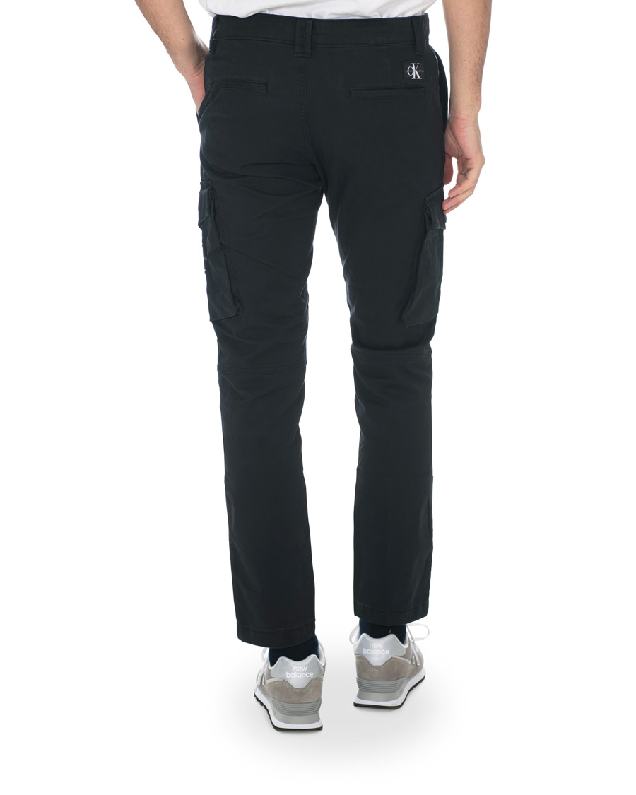 Herre | Bukser | Calvin Klein Jeans | Skinny Washed Cargo Pants Black