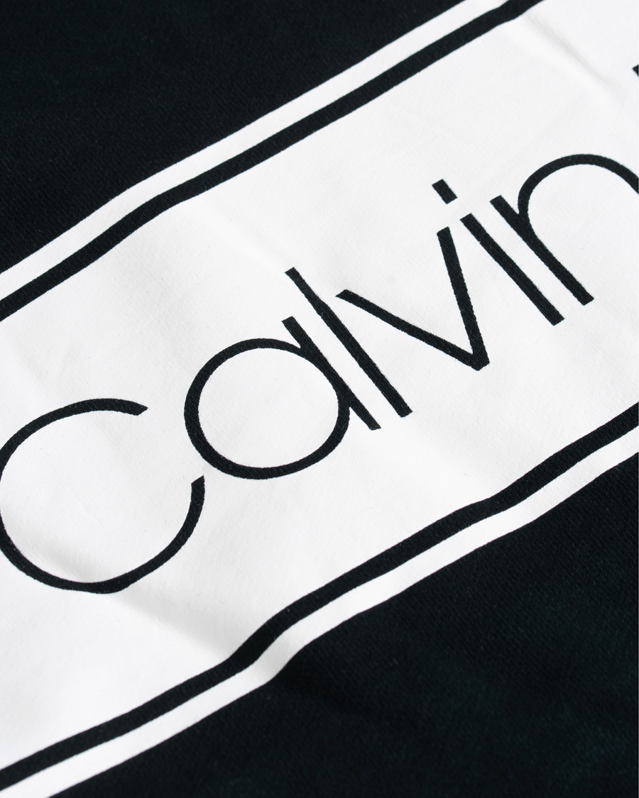 Herre | Gensere | Calvin Klein | Logo Stripe Hoodie Black