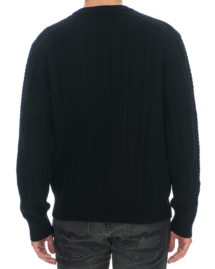 Herre | Gensere | J.Lindeberg | Gregor Soft Cable Crew Neck Black