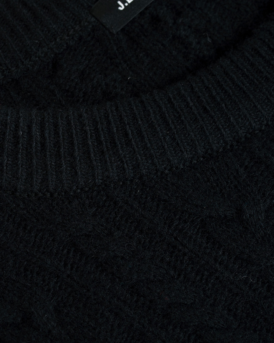 Herre | Gensere | J.Lindeberg | Gregor Soft Cable Crew Neck Black