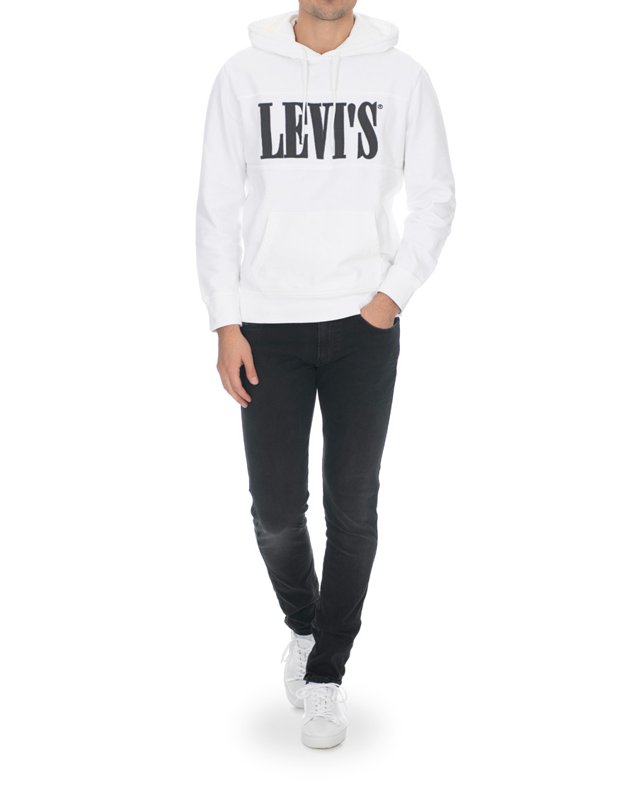 Herre | Gensere | Levi's | Serif Pieced Pullover Hoodie White/Forged