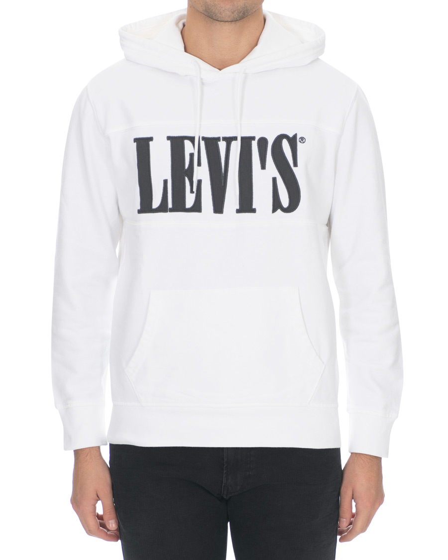 Herre | Gensere | Levi's | Serif Pieced Pullover Hoodie White/Forged