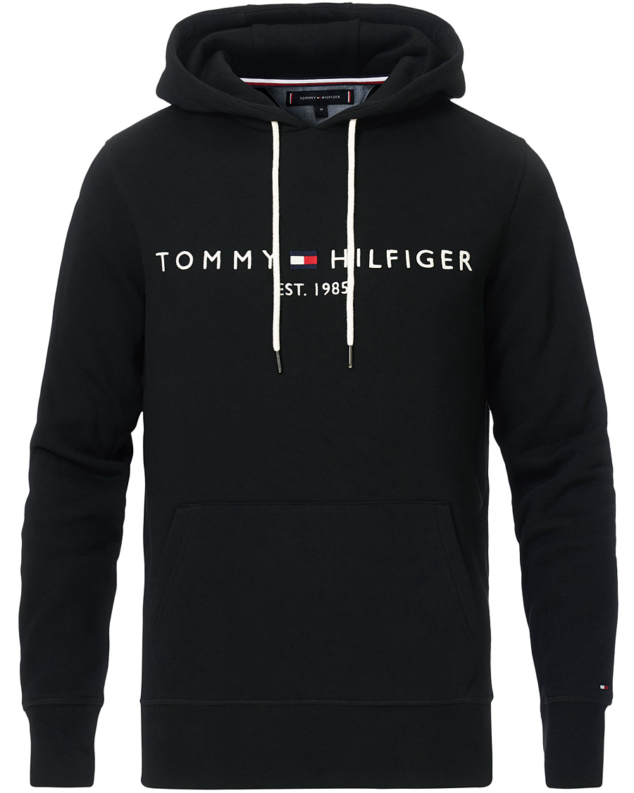 Herre | Gensere | Tommy Hilfiger | Logo Hoodie Jet Black
