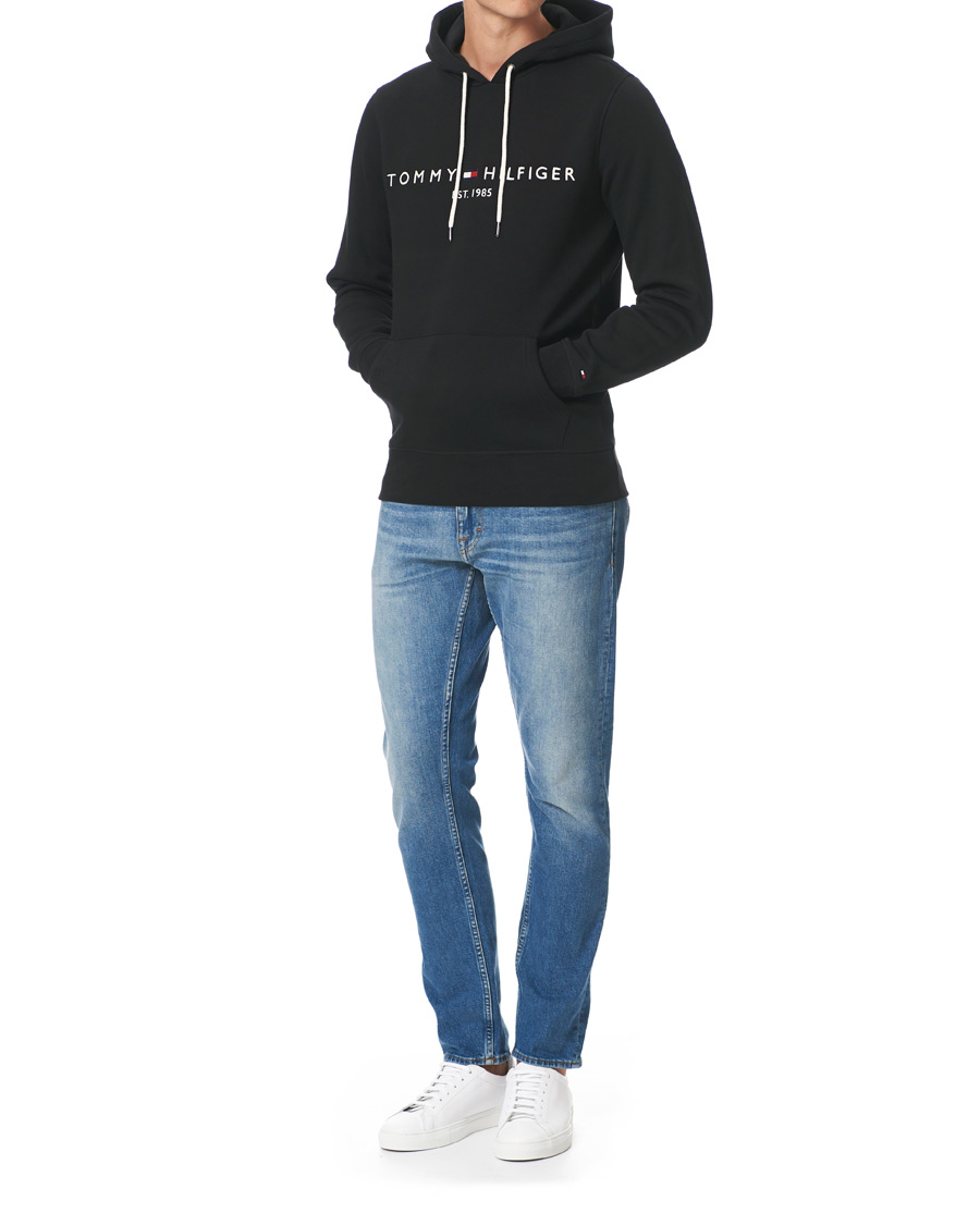 Herre | Gensere | Tommy Hilfiger | Logo Hoodie Jet Black