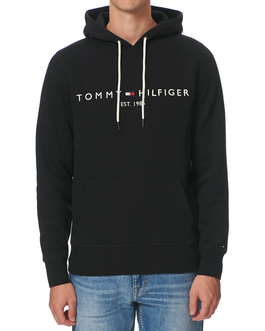 Herre | Gensere | Tommy Hilfiger | Logo Hoodie Jet Black