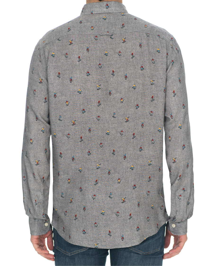 Herre | Skjorter | Morris | Jasper Button Down Tencel Ski Shirt Grey