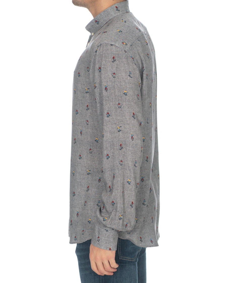 Herre | Skjorter | Morris | Jasper Button Down Tencel Ski Shirt Grey