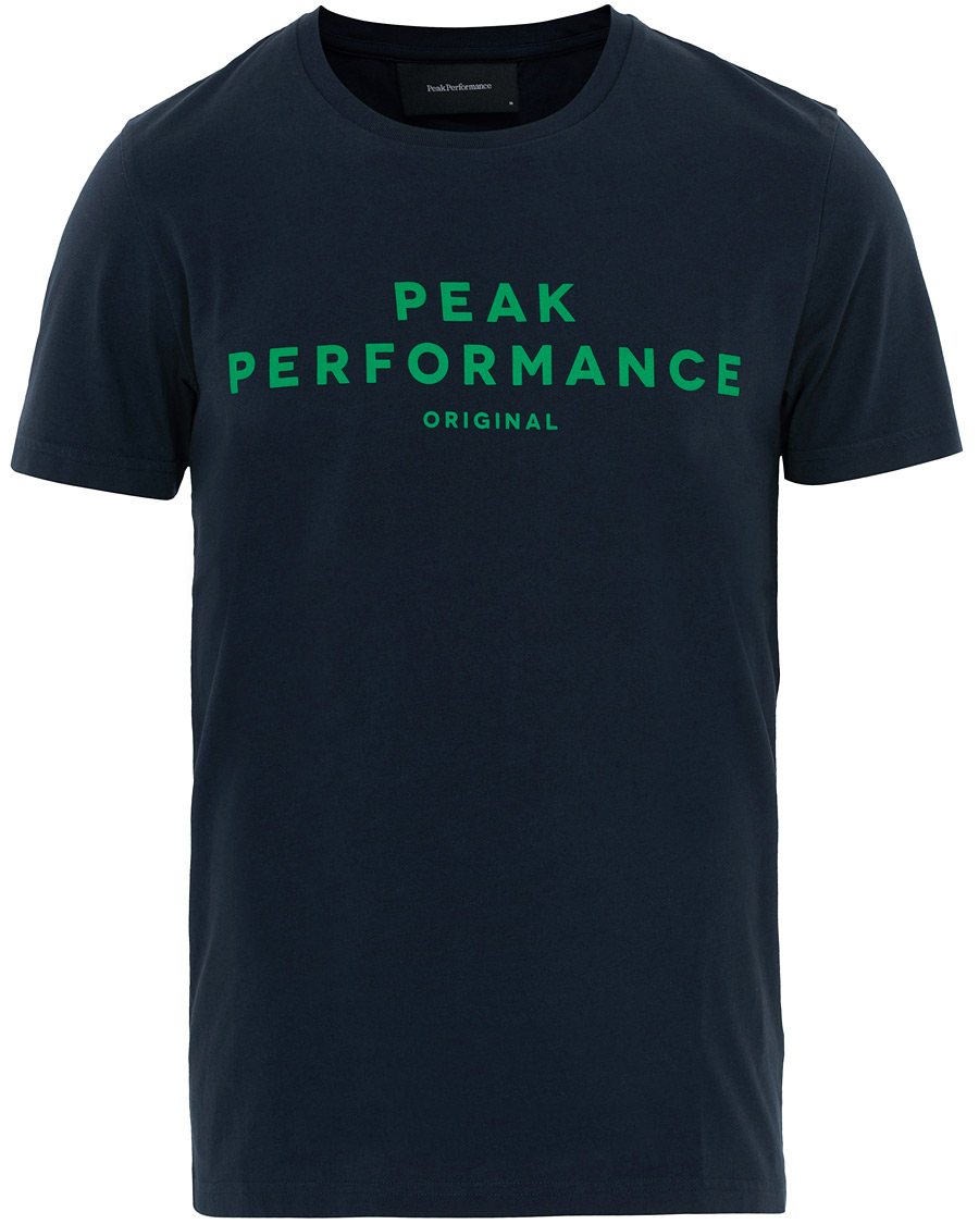 Herre | T-Shirts | Peak Performance | Original Logo Crew Neck Tee Salute Blue