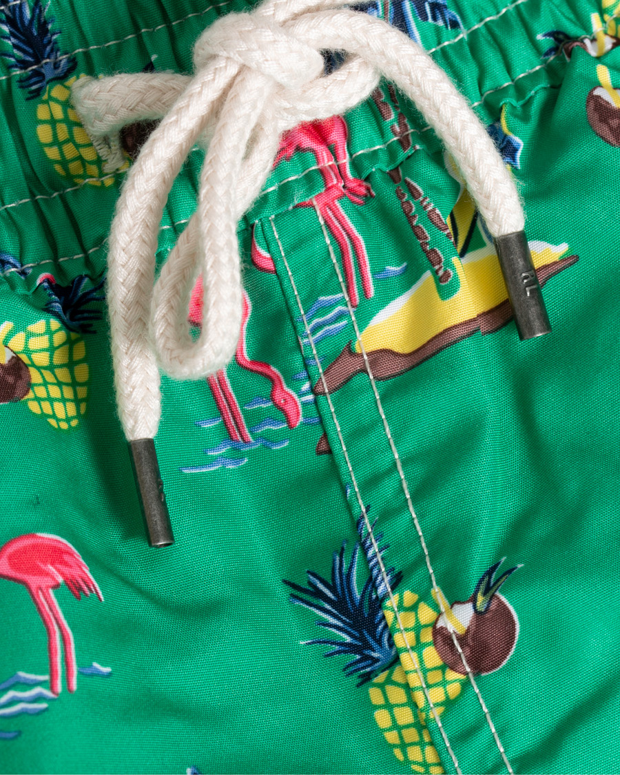 Herre | Badeshorts | Polo Ralph Lauren | Traveler Printed Flamingo Swimshorts Green