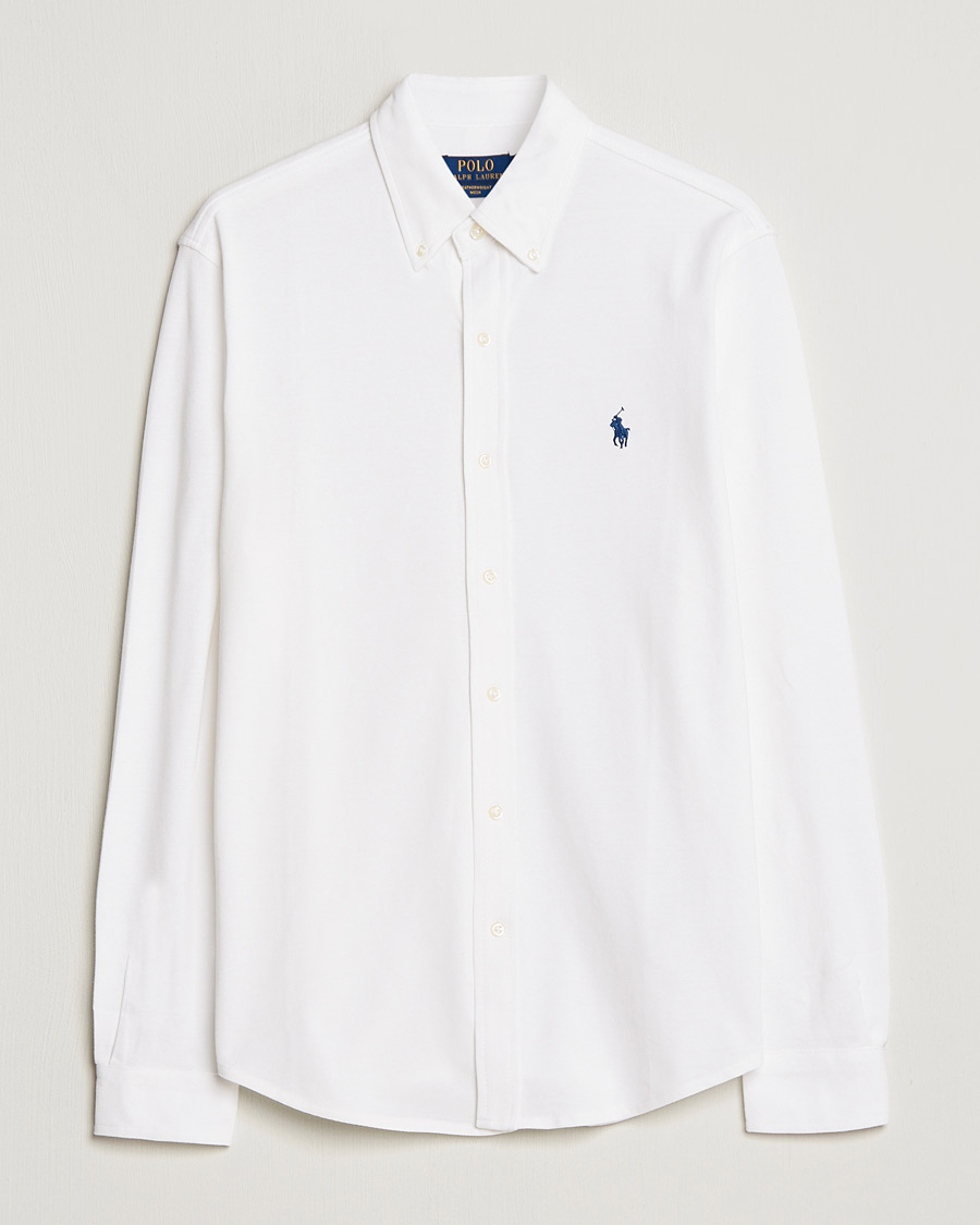 Herre | Skjorter | Polo Ralph Lauren | Featherweight Mesh Shirt White