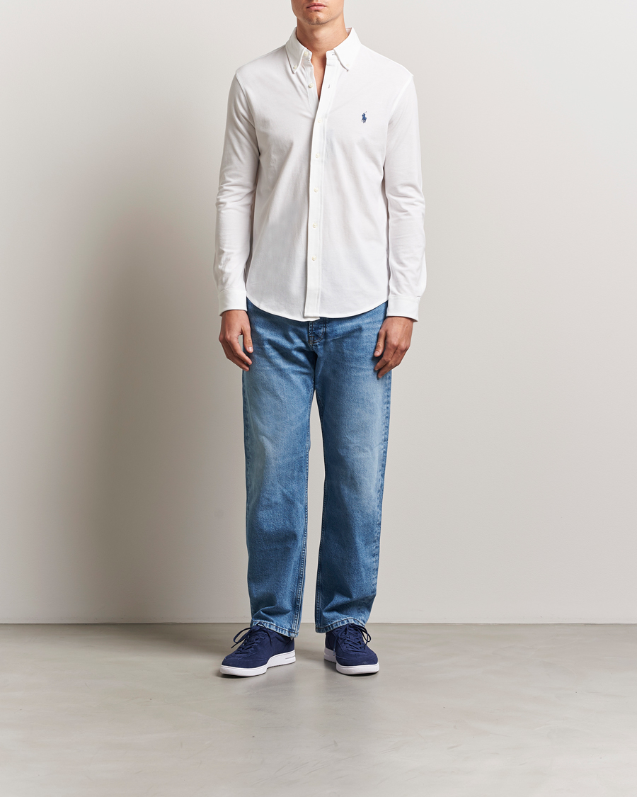 Herre | Skjorter | Polo Ralph Lauren | Featherweight Mesh Shirt White