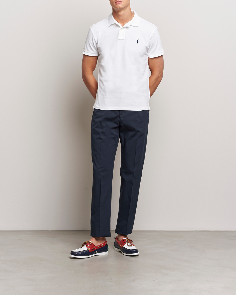 Herre | Pikéer | Polo Ralph Lauren | Custom Slim Fit Polo White