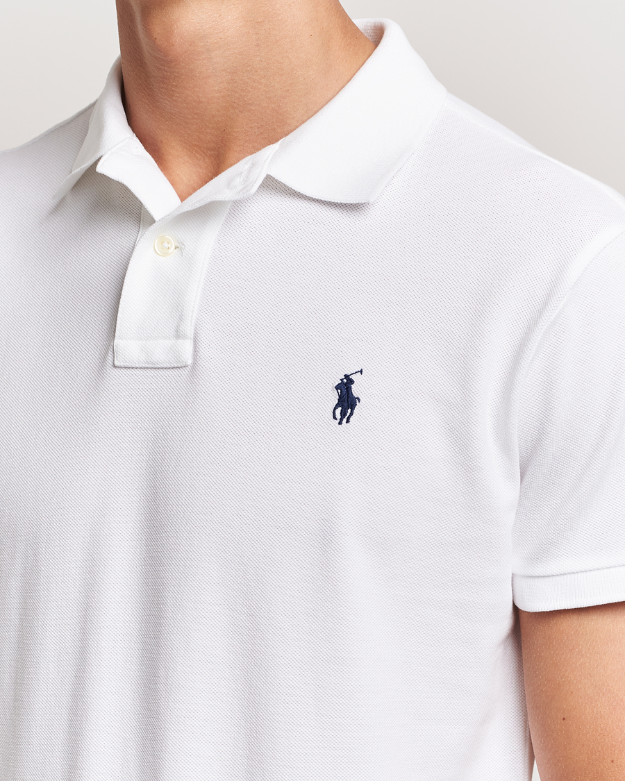 Herre | Pikéer | Polo Ralph Lauren | Custom Slim Fit Polo White