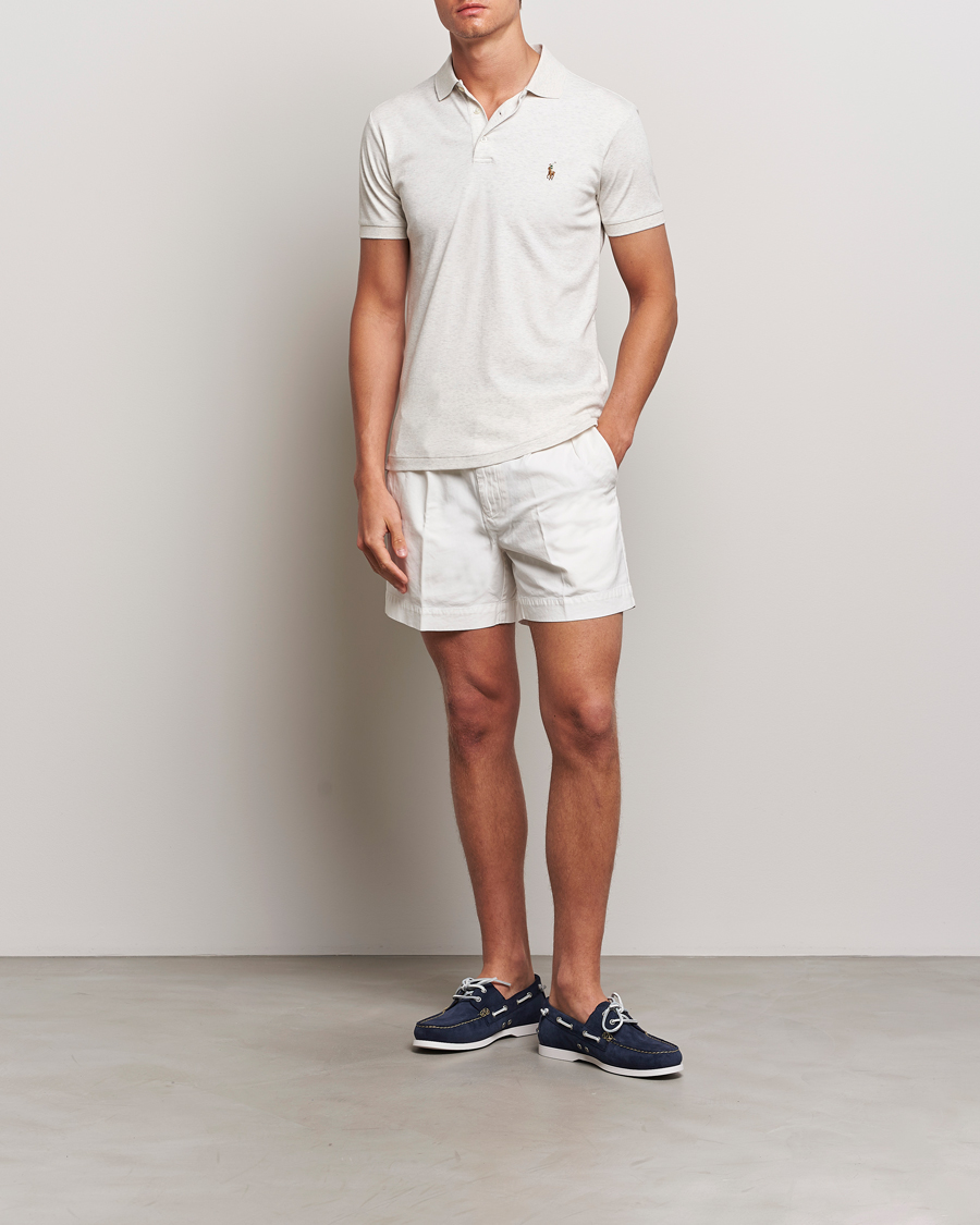 Herre | Pikéer | Polo Ralph Lauren | Slim Fit Pima Cotton Polo Polo State Heather