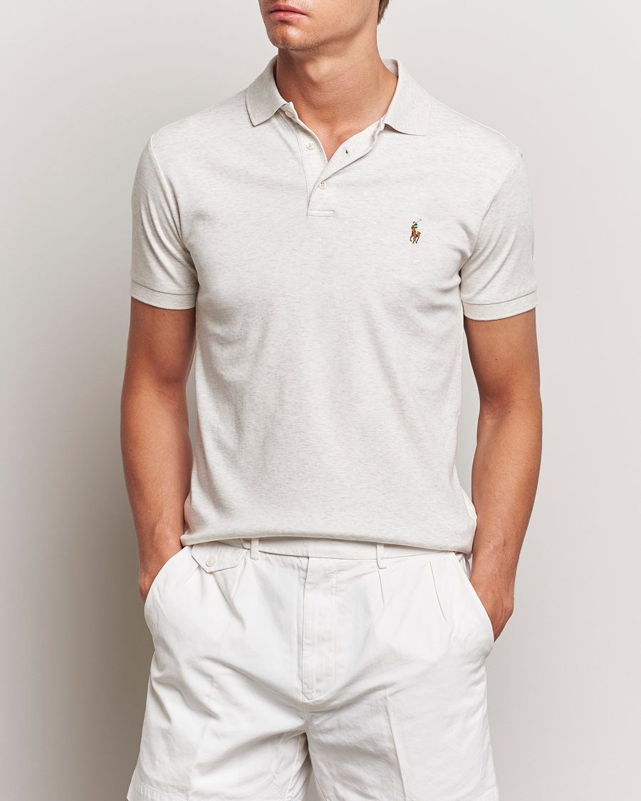 Herre |  | Polo Ralph Lauren | Slim Fit Pima Cotton Polo Polo State Heather