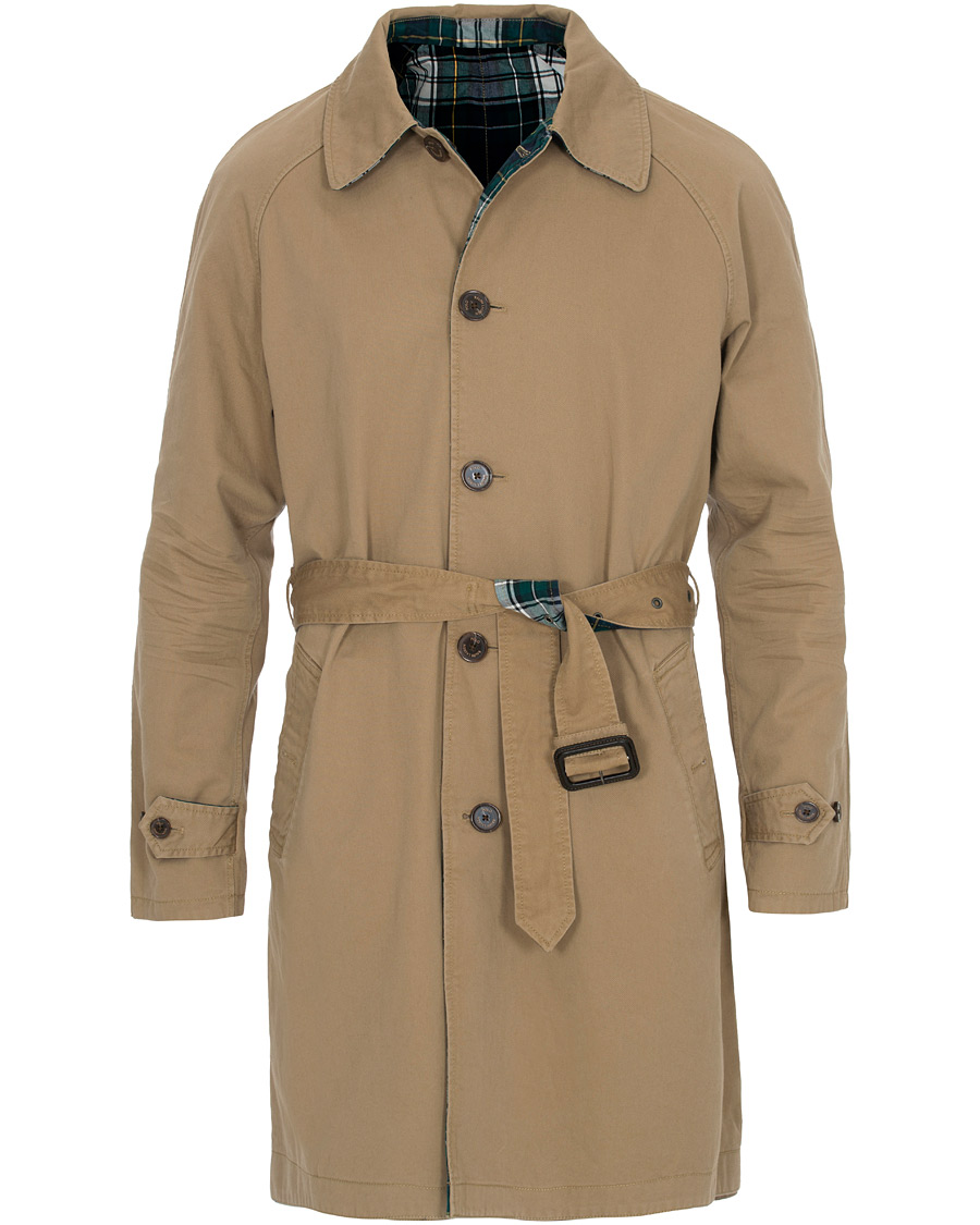 Herre | Jakker | Polo Ralph Lauren | Reversible Trench Coat Desert Khaki/Gordon Tartan