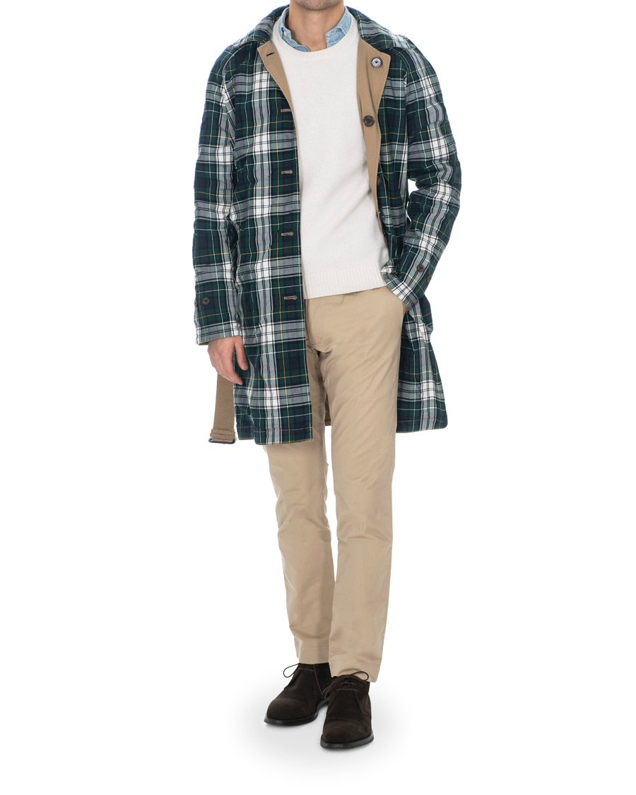 Herre | Jakker | Polo Ralph Lauren | Reversible Trench Coat Desert Khaki/Gordon Tartan