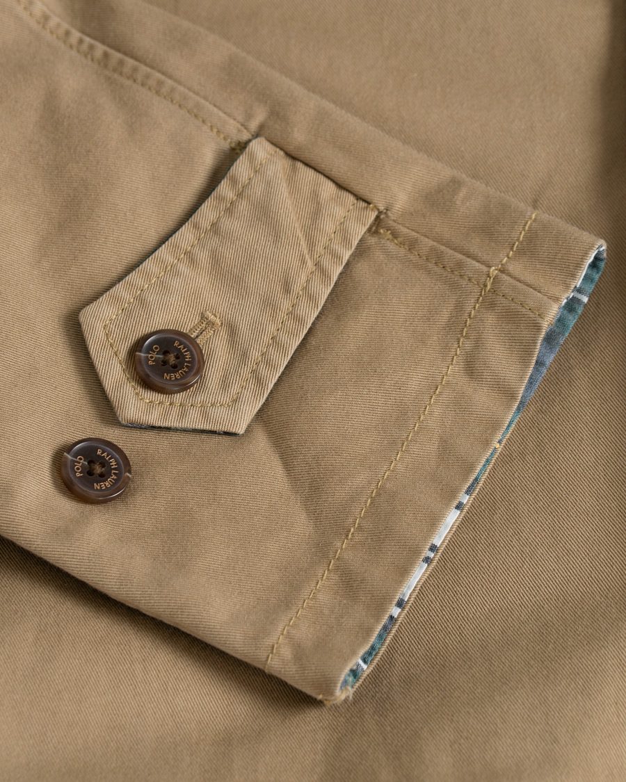 Herre | Jakker | Polo Ralph Lauren | Reversible Trench Coat Desert Khaki/Gordon Tartan