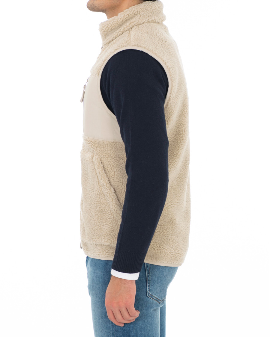 Herre | Jakker | A Day's March | Pile Fleece Vest Sand