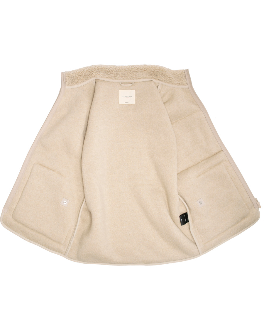Herre | Jakker | A Day's March | Pile Fleece Vest Sand