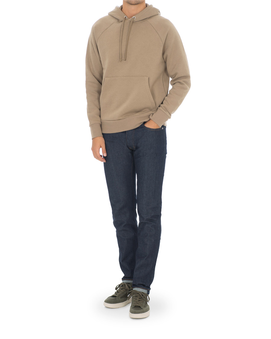 Herre | Gensere | A Day's March | Sturdy Fleece Back Hoodie Khaki