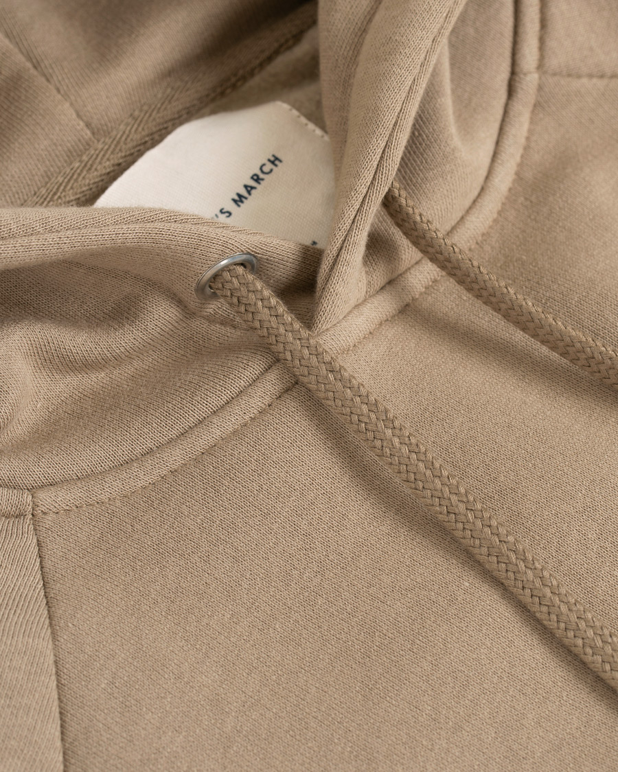 Herre | Gensere | A Day's March | Sturdy Fleece Back Hoodie Khaki