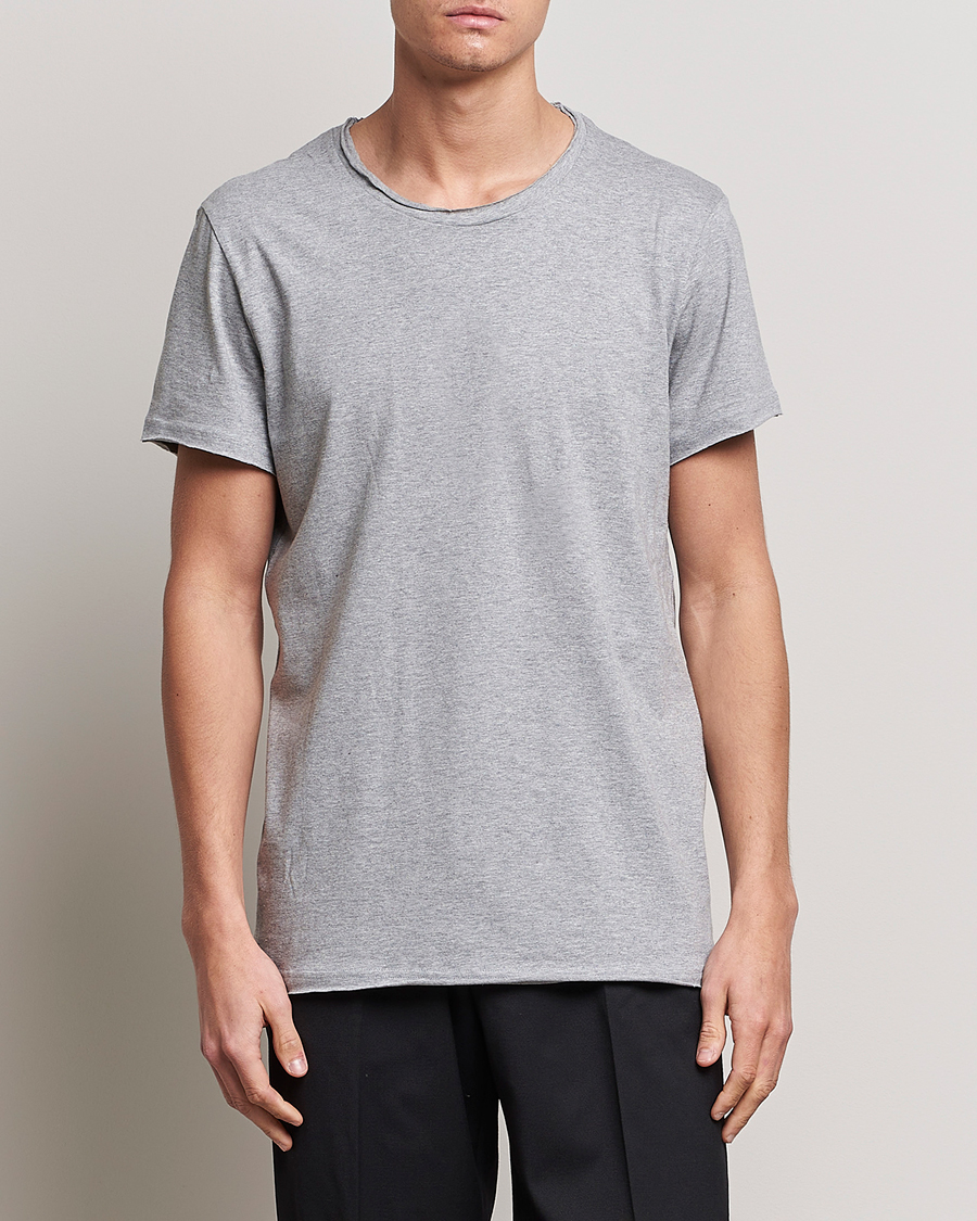 Herre | Kortermede t-shirts | Bread & Boxers | Crew Neck Relaxed Grey Melange