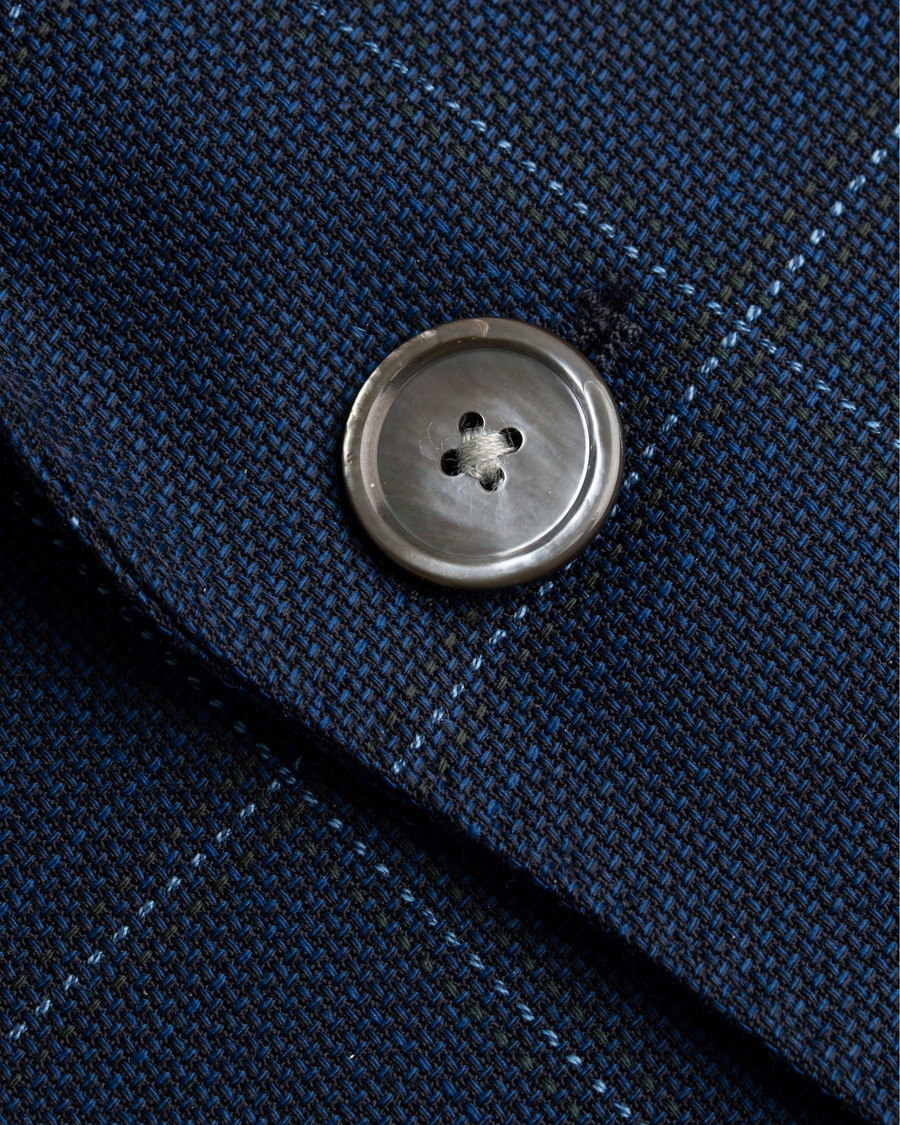 Herre | Dressjakker | BOSS BLACK | BOSS Janson Check Blazer Dark Blue