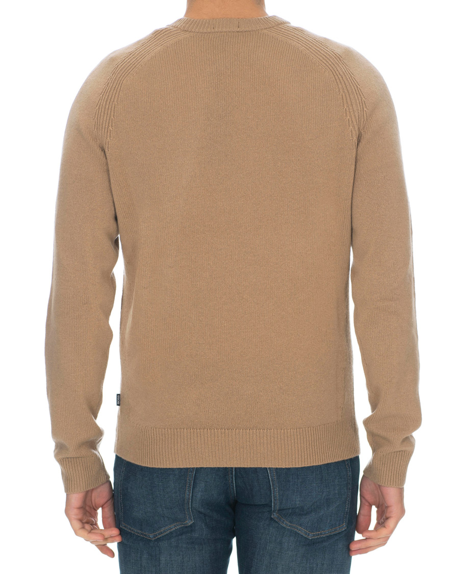 Herre | Gensere | BOSS BLACK | BOSS Banilo Cashmere Crew Neck Beige