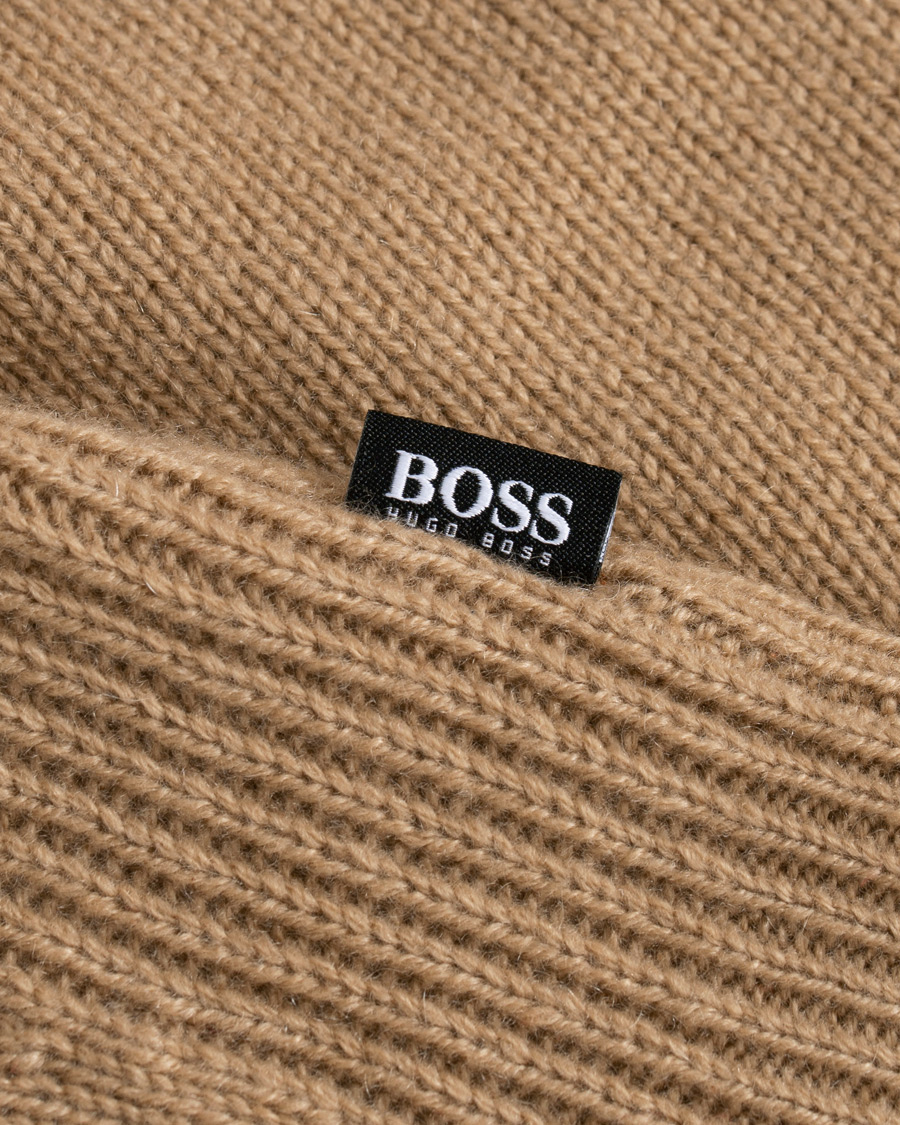 Herre | Gensere | BOSS BLACK | BOSS Banilo Cashmere Crew Neck Beige