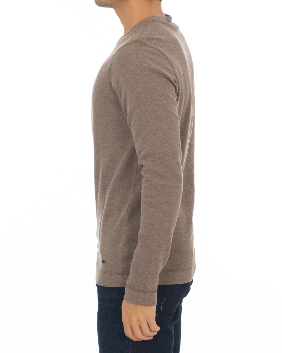 Herre | Gensere | BOSS ORANGE | BOSS Casual Tempest Fine Heather Waffle Pullover Dark Grey