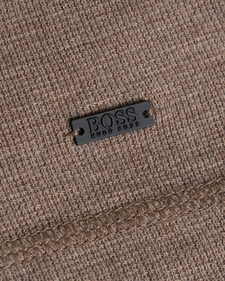 Herre | Gensere | BOSS ORANGE | BOSS Casual Tempest Fine Heather Waffle Pullover Dark Grey