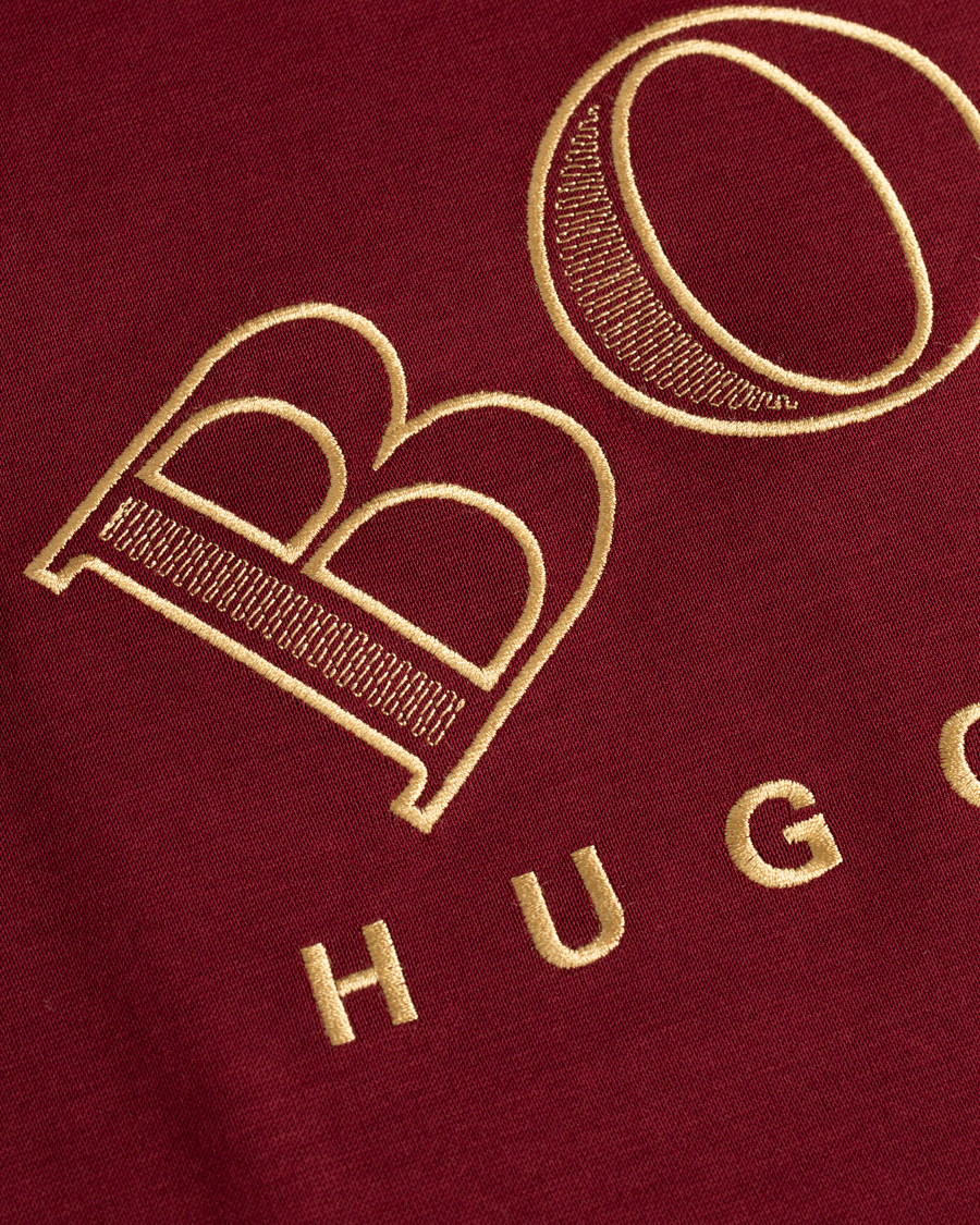 Herre | Gensere | BOSS GREEN | BOSS Athleisure Salbo Crew Neck Sweathirt Dark Pink