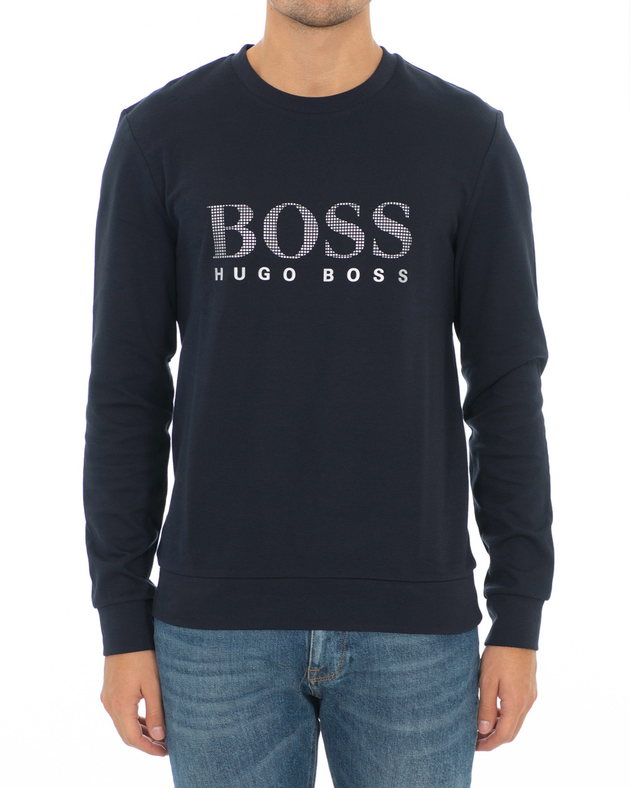 Herre | Gensere | BOSS BLACK | BOSS Tracksuit Sweatshirt Navy/Silver