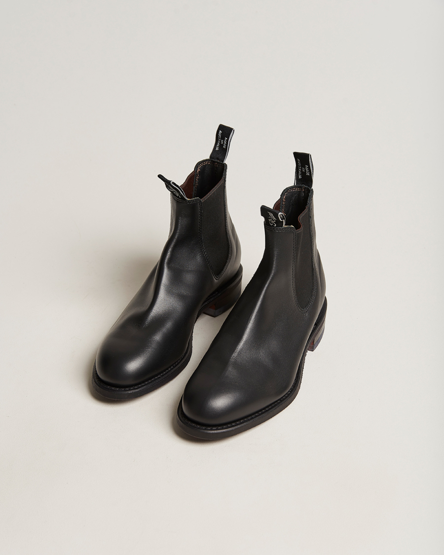 Herre | Svarte støvler | R.M.Williams | Wentworth G Boot Yearling Black