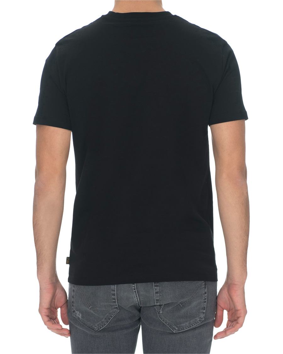 Herre | T-Shirts | Tiger of Sweden Jeans | Fleek Printed Crew Neck Tee Black