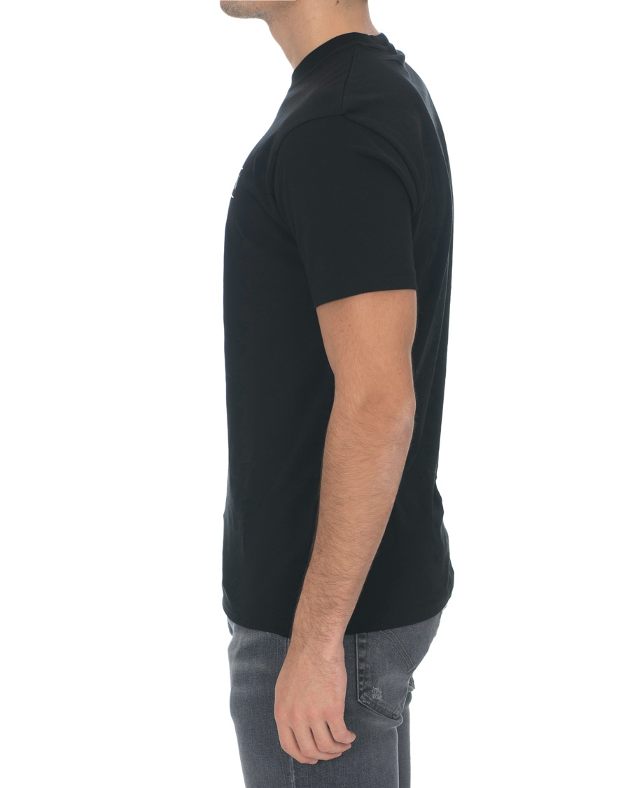 Herre | T-Shirts | Tiger of Sweden Jeans | Fleek Printed Crew Neck Tee Black